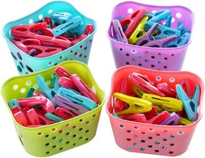 ตะกร้าเก็บของในครัวเรือนแบบกลวง - คลิปหนีบผ้า 30 ชิ้น, คลิปพลาสติก, สำหรับตากชุดชั้นใน, คลิปหนีบของชิ้นเล็ก - Product Image 5
