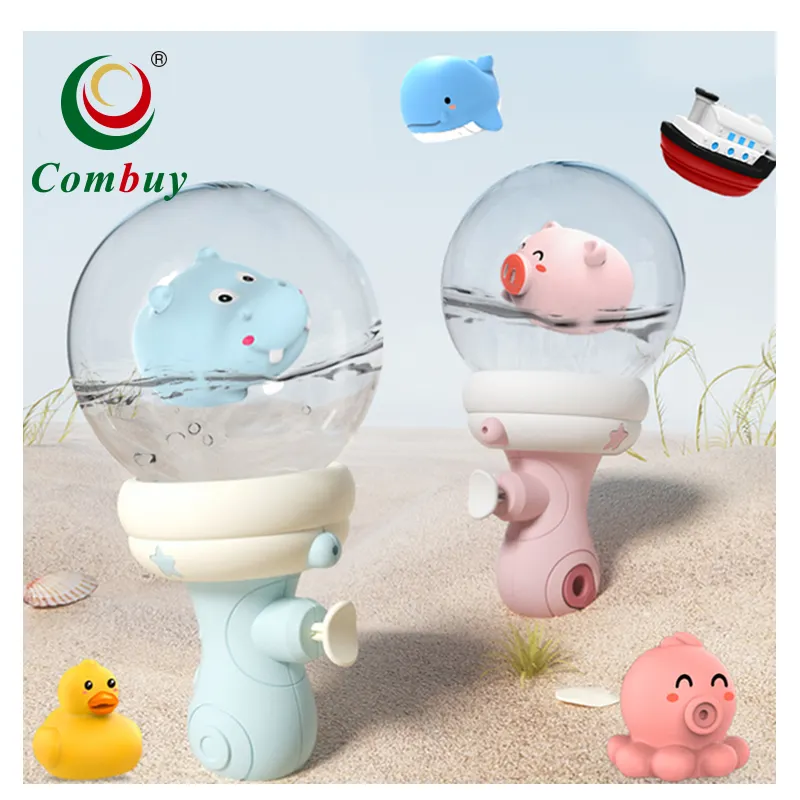 LED lighting float animals cartoon cute mini kids watergun toy