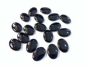 QXB 빨간 마노 돌 도매 검은 오닉스 돌 카보 숑 구슬 도매 DIY 보석 - Product Image 4