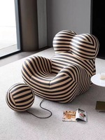 Fauteuil de détente design de luxe nordique, canapé individuel pour salon et balcon