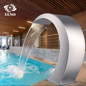 Fontaine d'eau cascade en acier inoxydable Water Crown pour jardin, intérieur, extérieur, piscine, <span class=keywords><strong>spa</strong></span>, bain, décoration - Product Image 2