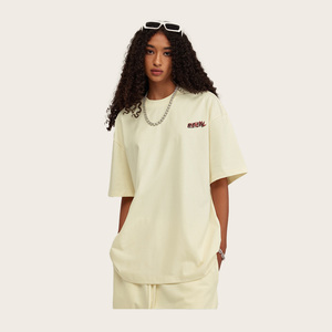 QUATU Printing on Demands Clothes Women 100% Cotton 270 Gsm Heavy Weight t Shirt High Quality Screen Print Tshirt - Product Image 2