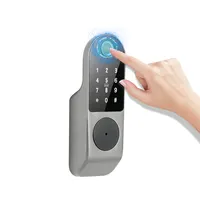 TT APP WiFi חכם בית אלקטרוני חשמלי Keyless זכוכית מקלדת הבריח שפת מנעול טביעת אצבע מנעול דלת