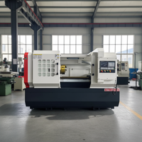 Tour CNC horizontal CK6150 avec alésage de broche de 80 mm, grande portée de coupe de 500 mm, Fanuc / GSK en option