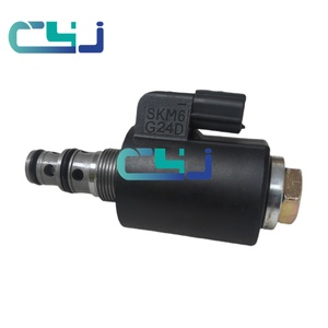 โซลินอยด์วาล์วหยุดคุณภาพสูง KWE6K-22 G24D16B 24V รุ่น 38553-61040 สำหรับรถขุด SK200 อะไหล่เครื่องจักรก่อสร้าง - Product Image 5