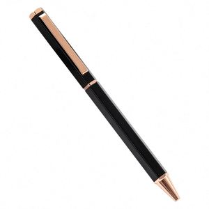 New Hexagonal Ball <b>Pen</b> Wholesale Simple Macaron Metal <b>Pen</b> with Laser Logo High Appearance Medium Oil <b>Pen</b> - Product Image 6