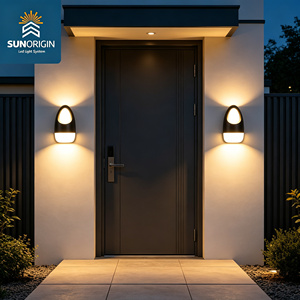 Lámpara de Pared LED Moderna de Diseño Creativo, Impermeable para Interiores/Exteriores, Decoración Solar para Jardín, Patio, Balcón, Lámparas de Pared para Exteriores - Product Image 6
