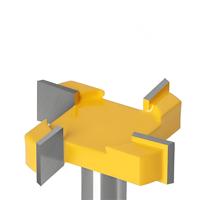 Fraise à rainurer 2 en 1 avec fonction de nettoyage du fond pour le travail du bois, gravure CNC