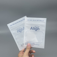 Sacs d'emballage en plastique Sachet réutilisable transparent avec fermeture à glissière pour fenêtre aligneurs de dents accessoires sac Ziplock pochette pour fil dentaire