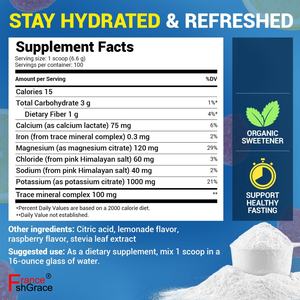 Polvo Electrolítico Keto para Hidratación, Sabor Limón, Bebida Hidratante, Suplemento para Adultos, Polvo Electrolítico - Product Image 3