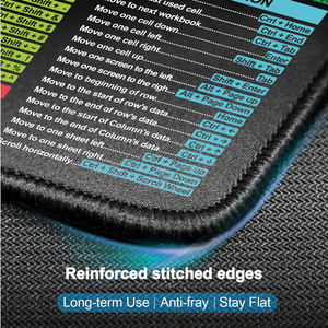 Tappetino per Mouse da gioco impermeabile XL grande tappetino da scrivania con foglio di trucco Excel e scorciatoie da tastiera per Computer da ufficio - Product Image 4
