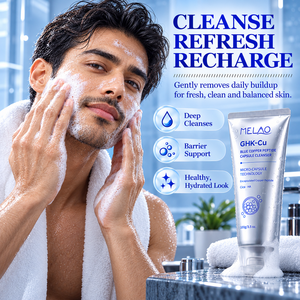 Nettoyant Visage Moussant Hydratant Non Démaquillant aux Capsules d'Acides Aminés ODM et GHK-Cu pour Soin Quotidien de la Peau - Product Image 2