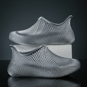 Sneakers Futuristiche da Spiaggia con Stampa Digitale a Reticolo, Stile Cyberpunk Streetwear, Scarpe Acquatiche ad Asciugatura Rapida, Scarpe Sportive da Palestra - Product Image 6