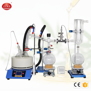 Destilador de 2L de Escala Pequeña, Destilación de Vía Corta para Aceite de Cáñamo, Destilado de Espectro Completo - Product Image 1