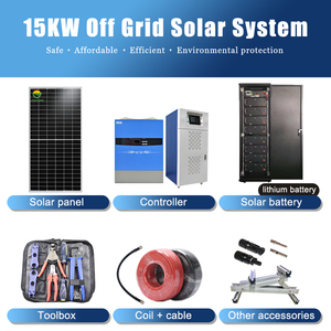 ระบบโซลาร์เซลล์ Jingsun ชุดอุปกรณ์ครบชุด 10kw 12kw 15kw ระบบพลังงานแสงอาทิตย์แบบออฟกริดสำหรับบ้าน พร้อมแบตเตอรี่ลิเธียม - Product Image 4