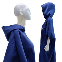 Serviette poncho à capuche en microfibre imprimée personnalisée Poncho à séchage rapide sans sable pour la plage, le surf et la natation