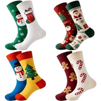 Chaussettes de Noël très vendues, anti-transpiration, anti-frottement, à aiguille unique, toutes saisons, taille unique, en coton