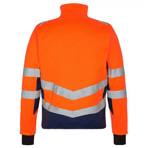 Thiết kế mới nhất của nam giới softshell xây dựng Áo khoác khả năng hiển thị cao phản quang dài tay áo Windproof làm việc Áo khoác - Product Image 2