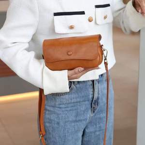AndoBag - Bolsos Cruzados de Cuero Vacuno Genuino para Mujer, Bolso Cuadrado Pequeño y Sencillo de Moda con Dos Correas 3016 - Product Image 4