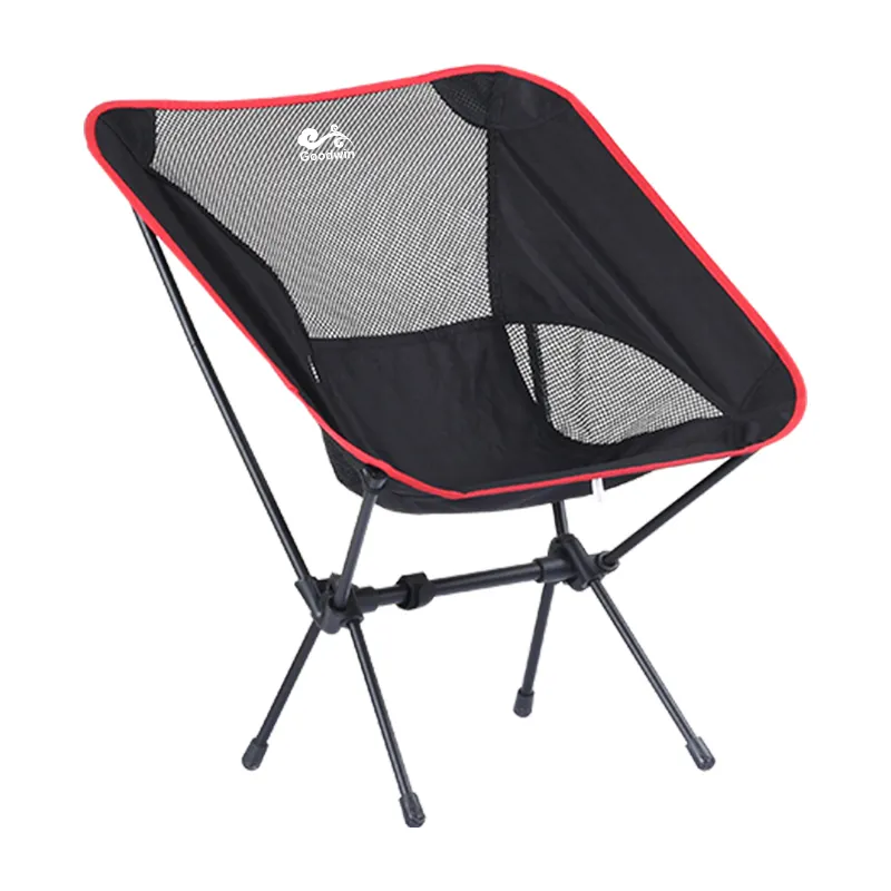 Cadeira dobrável para praia ao ar livre com estrutura de ferro e logotipo personalizado para serviço pesado preço barato