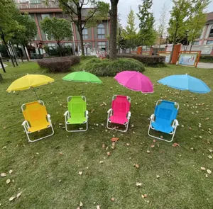 Chaise de plage pliable pour enfants parasol pas cher en plein air léger bébé chaise de camping pliante chaises lune avec parapluie