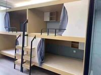Lits superposés en métal Atosun Twin Dormitory avec bureau de rangement pour étudiants