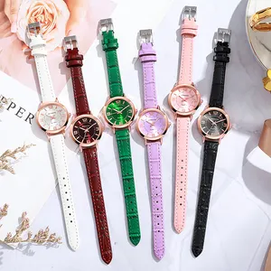 Alta Qualidade Luxo Quartz Watch Round Woman Business Relógios Meninas Relógio De Pulso