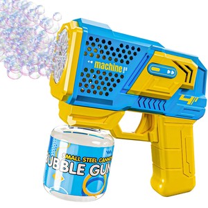 Pistola de Burbujas de Plástico con Luz LED Automática para Niños, Máquina Portátil para Hacer Burbujas de Jabón, Juguete Creativo para Fiestas - Product Image 1