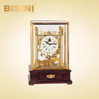 Horloge mécanique en rouleau, exquise et créative, Balance, horloge de bureau amusante, collectez des engrenages en cuivre pur, horloge de bureau