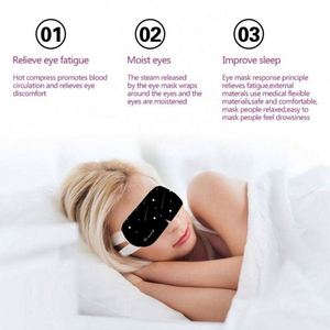Máscara de Ojos de Algodón Personalizada para Aliviar la Fatiga Ocular, Desechable, Autocalentable, de Tela No Tejida, para Viajes, Parche para Dormir - Product Image 2