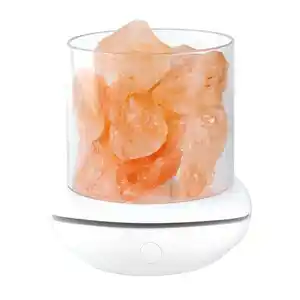 Hot sales Essential Oil Diffuser Multifunctional Night Light Convenient And Practical Crystal Salt Stone Himalayan Salt Lamp