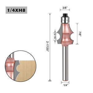 Vástago redondo de 1/4 pulgadas y 6mm, 2 flautas, brocas de enrutador de línea, herramienta de carpintería - Product Image 6