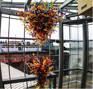 Luces colgantes de cristal de diseño único, lámpara colgante Led de estilo grande para Villa, escalera, Bar, Club, restaurante - Product Image 5