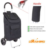 Transport moderne de supermarché pliable Offres Spéciales personnalisé Bagages à provisions pliants durables et portables Chariot à main avec roues