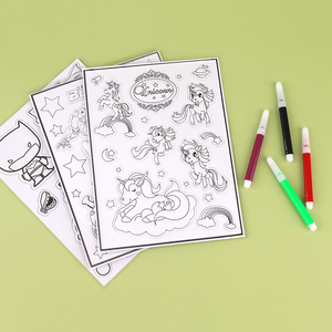 Set di Adesivi 3D da Colorare per Bambini, Gioco Educativo Artistico Fai-da-Te con Motivi di Unicorni e Supereroi per 4-12 Anni, Tema Animali e Natura - Product Image 3