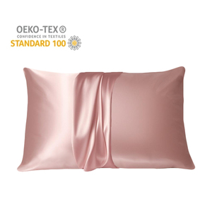 Taie d'oreiller en soie pure biologique de luxe en gros, 100% soie véritable tissée avec imprimé végétal, livrée dans une boîte pour la maison et l'hôtel - Product Image 1