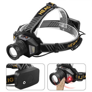 휴대용 LED 헤드램프 듀얼 라이트 소스 고출력 화이트 레이저 방수 야외 캠핑 USB 충전 헤드라이트 - Product Image 2