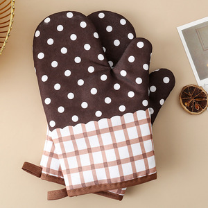 Mitaines de cuisine Offre Spéciale en coton mitaines de four de cuisine mitaines de four à coque imperméable mitaines de cuisine lavables avec doublure en coton - Product Image 3