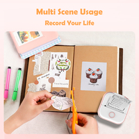 Printer Thermal Mini Nirkabel Portabel Kecil untuk Foto Edukasi Anak, Grosir Tiktok Murah OEM, Stok 203DPI