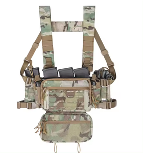 BSCI OEM Factory Tactical Chest Rig Dangler Pouch imbracatura H completamente modulare e regolabile - Product Image 1