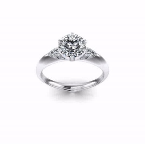 Nouveautés Bague de fiançailles classique en or jaune 18 carats Bijoux élégants pour le mariage des femmes - Product Image 2