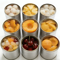 Penjualan Grosir Makanan Kaleng Rasa Manis Buah Kaleng Kismis Kaleng Persik Kuning Nanas Persik Jeruk Leci Longan