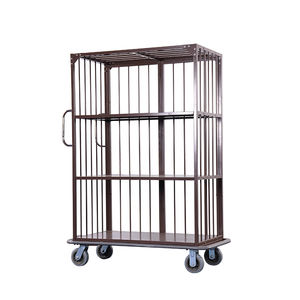 Nieuw Ontwerp Metalen Constructie Schone Linnen <span class=keywords><strong>Trolley</strong></span> Natte En Droge <span class=keywords><strong>Hotel</strong></span> Linnen Kar - Product Image 2