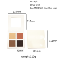 Palette de fards à paupières, blush, pour maquillage, avec logo personnalisé, 6 couleurs