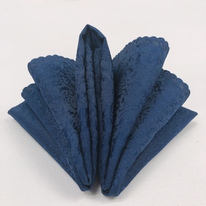 Serviettes de table en polyester <span class=keywords><strong>noir</strong></span> pour mariage, banquet, dîner - Product Image 4