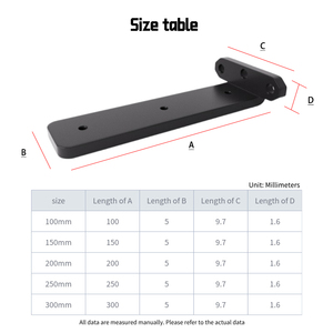 Nổi Kệ phần cứng kit, thép cán nguội khung hiện đại trong màu đen/trắng, vô hình <span class=keywords><strong>Wall</strong></span> Mount cho Diy - Product Image 5