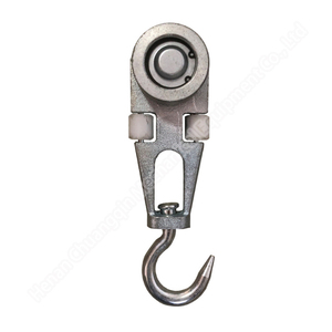 Ganchos colgantes de carcasa de riel de tubo Gancho de cerdo Ganchos de polea colgantes de carne para ganado vacuno - Product Image 2