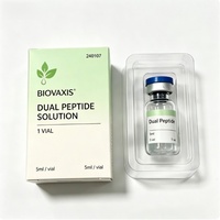 Ensemble d'emballages personnalisés pour flacons de peptides en gros avec étiquettes adhésives imperméables et durables et boîtes assorties