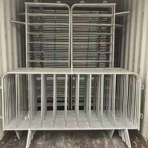 Barriera di Controllo Folla di Alta Qualità 2m 2.1m 2.3m 2.5m Zincata a Caldo Dopo Saldatura Recinzione Temporanea per Sicurezza Stradale su Misura - Product Image 1