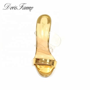 <strong>Mature</strong> Sexy Women High <strong>Heels</strong> Trendy Sandals for Ladies With High <strong>Heels</strong> Slide Gold Slippers - Product Image 6